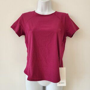 NWT LULULEMON MGPR Magenta Purple Lightweight Stretch Run SS Top 2